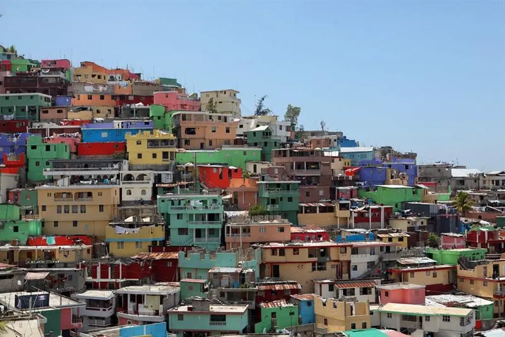 Vista del barrio Jalousie de Petionville en Puerto Príncipe, Haití