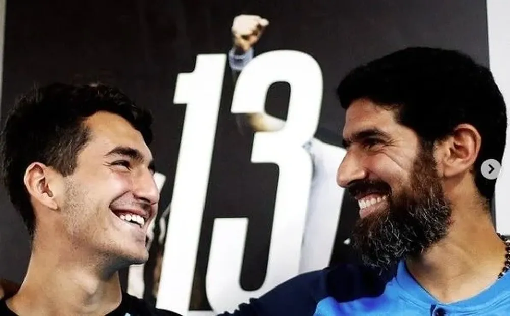 Sebastián Abreu y su hijo Diego Sebastián Abreu y su hijo Diego