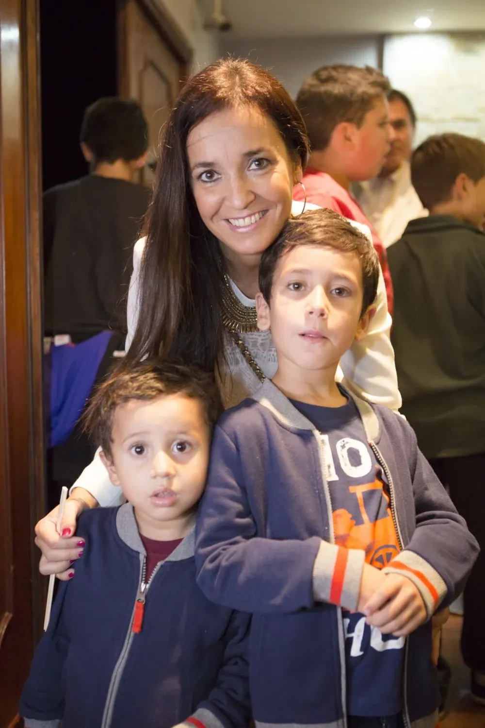 Ximena Barbé y Agustín y Matías Rodríguez