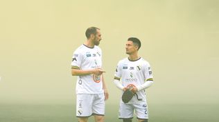 Diego Godín y Mauro Portillo, compañeros en Porongos de Flores