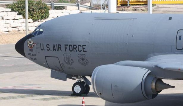 Foto de archivo de un avión cisterna Boeing KC-135 Stratotanker de la Fuerza Aérea de los Estados Unidos, captada en Israel en febrero.