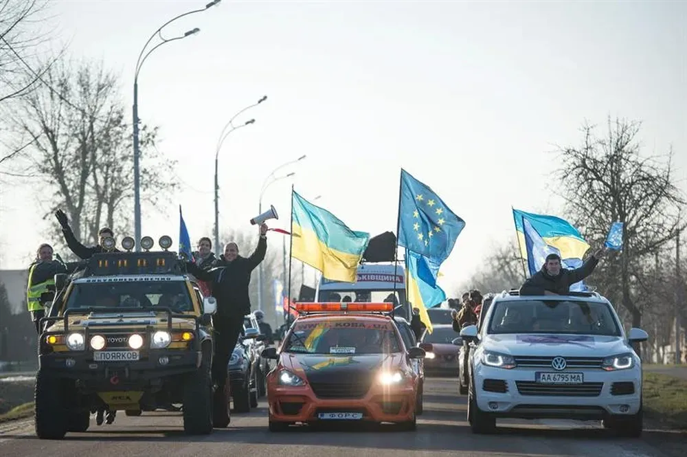Ucrania- Otro día de protestas contra el gobierno en Kiev