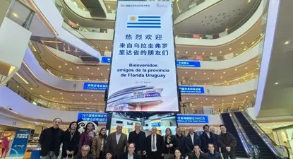 Delegación uruguaya en China.