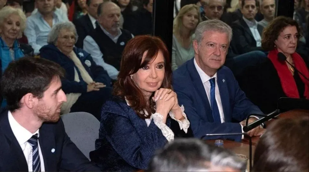 Cristina Kirchner durante el juicio