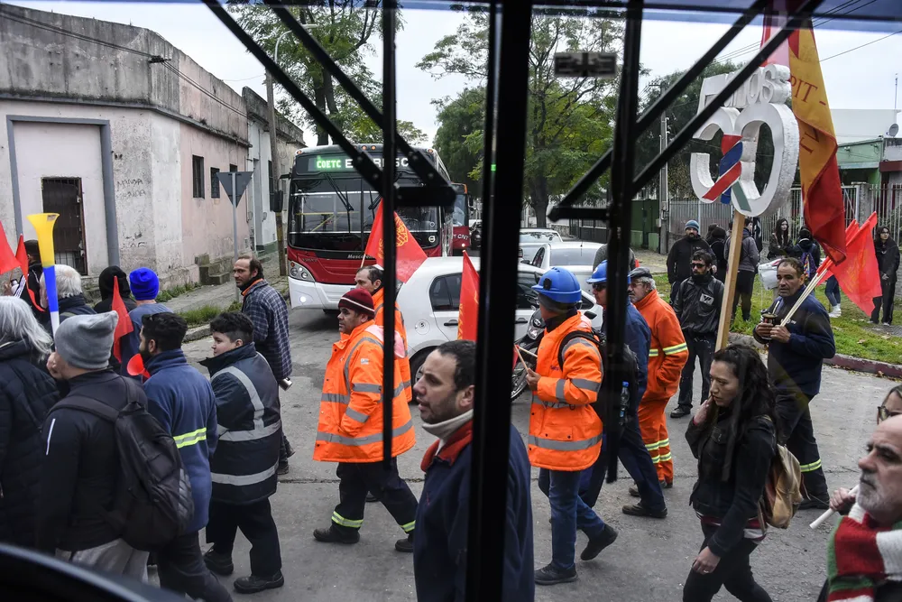 Archivo, movilización del PIT-CNT