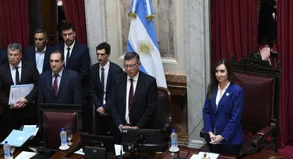 Villarruel presidió por primera vez el Senado