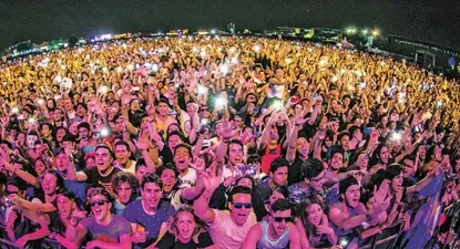 Uno de los tantos espacios de descanso en el predio del festival.