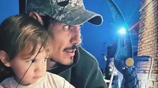 Edinson Cavani y su hijo Silvestre