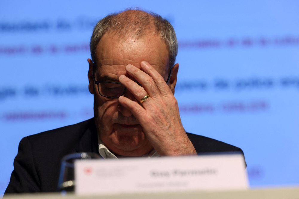 El presidente suizo Guy Parmelin dio una rueda de prensa sobre el incidente.