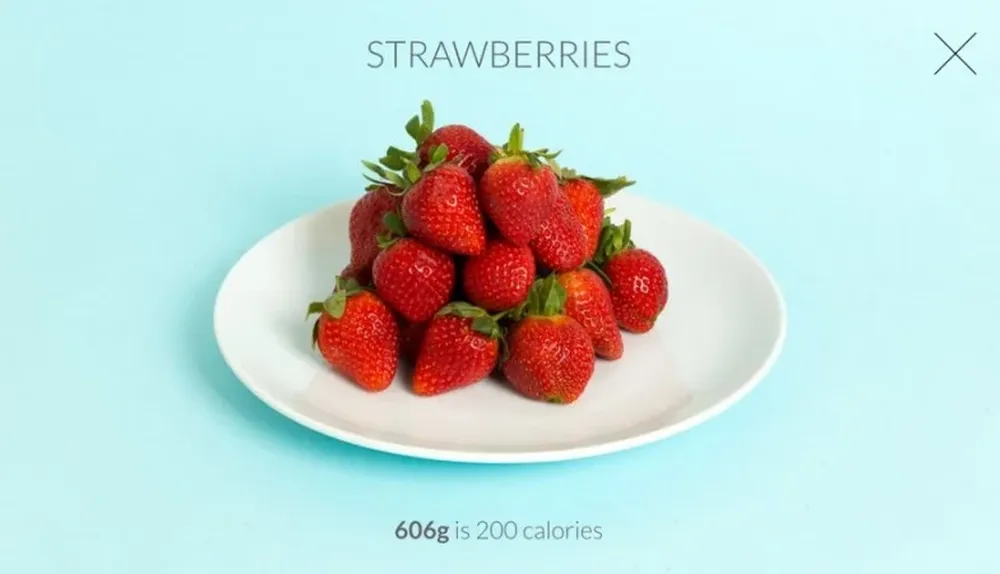 606 gramos de frutillas (pero no le ponga azúcar!)