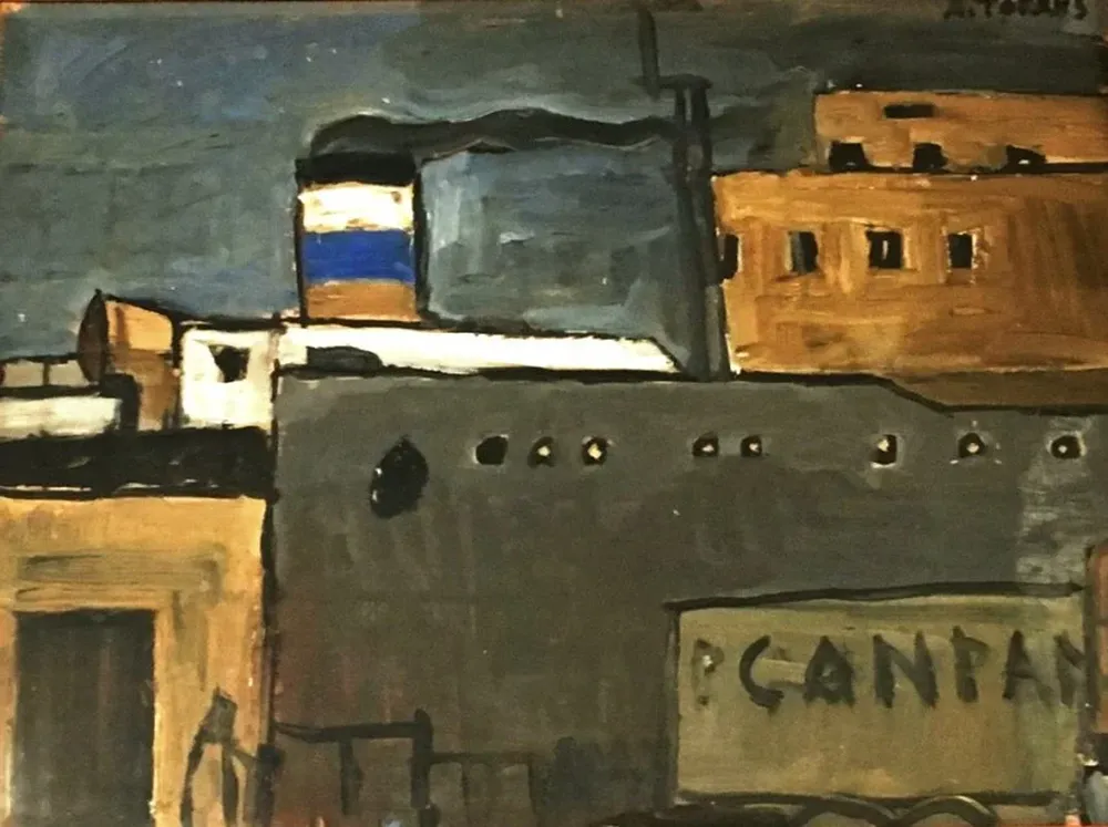 Puerto, una obra del pintor uruguayo Augusto Torres, a subasta en Arte & Alhajas