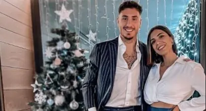 José María Giménez y Regina Iafolla en las fiestas navideñas
