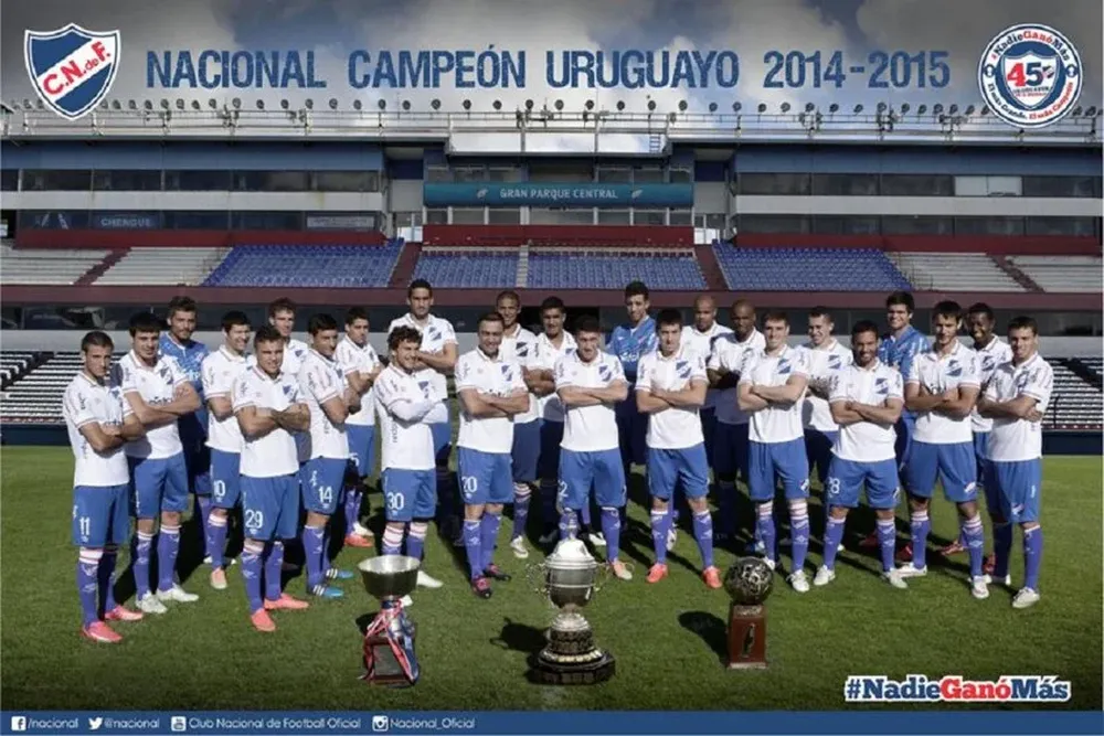El póster de Nacional Campeón Uruguayo 2014-2015