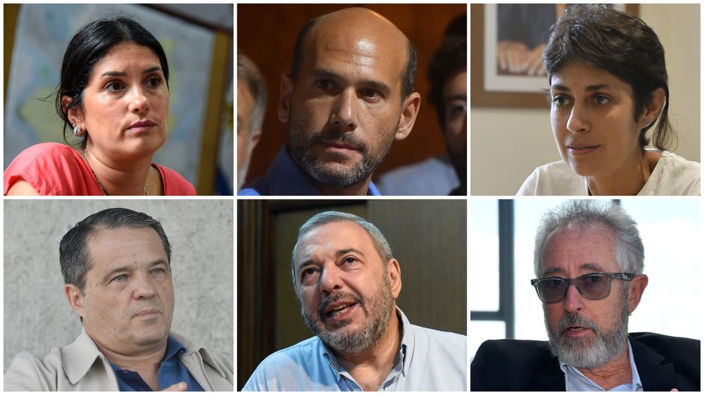 Los principales candidatos a la Intendencia de Montevideo en estas elecciones departamentales 2025. Archivo