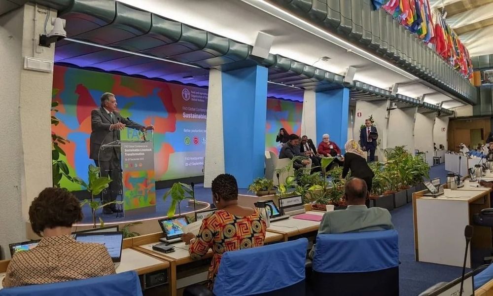 El ministro participó la semana pasada, en Roma de la primera conferencia global de ganadería sostenible