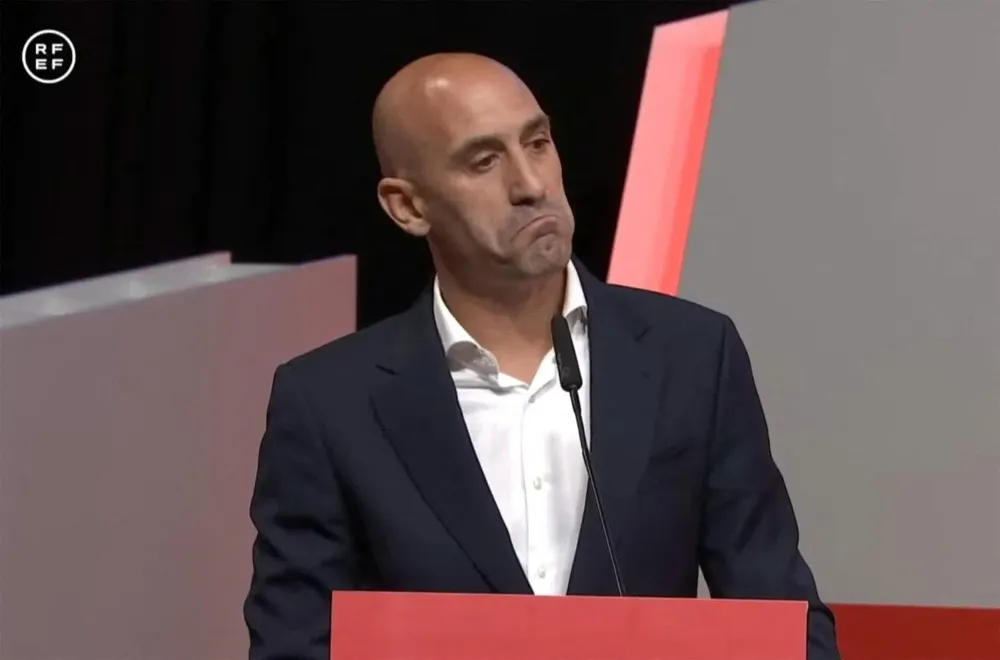 El suspendido presidente de la Federación de Fútbol, Luis Rubiales