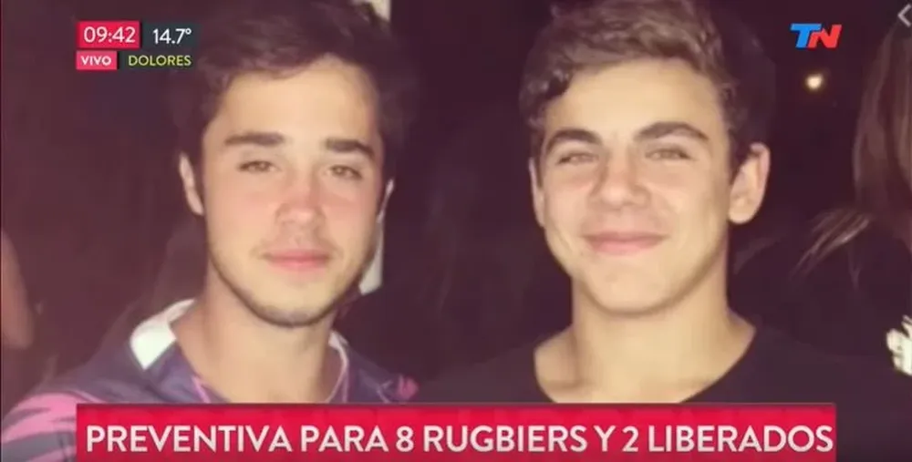 Uno de los rugbiers, Ciro Pertossi, envió un mensaje instando a no contar a nadie lo que sucedió