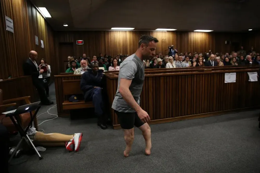 Oscar Pistorius en la audiencia de este miércoles