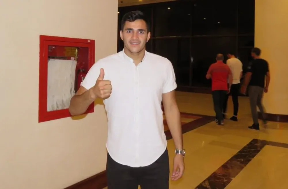 Maxi Gómez en su primera concentración con la selección uruguaya