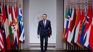 Pedro Sánchez, en la cumbre de presidentes en París.