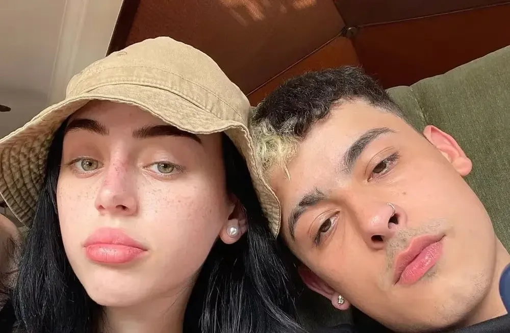 Trueno y Nicki cuando eran pareja.