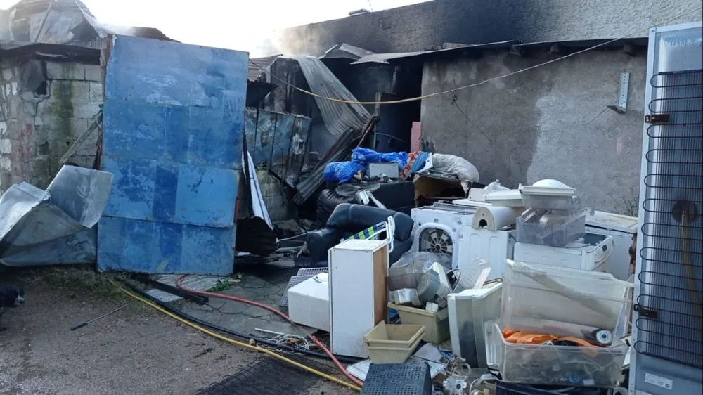 Destrucción tras el fuego