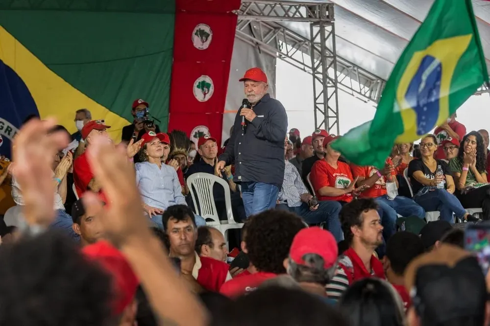 Lula da Silva en un evento en el estado de Paraná