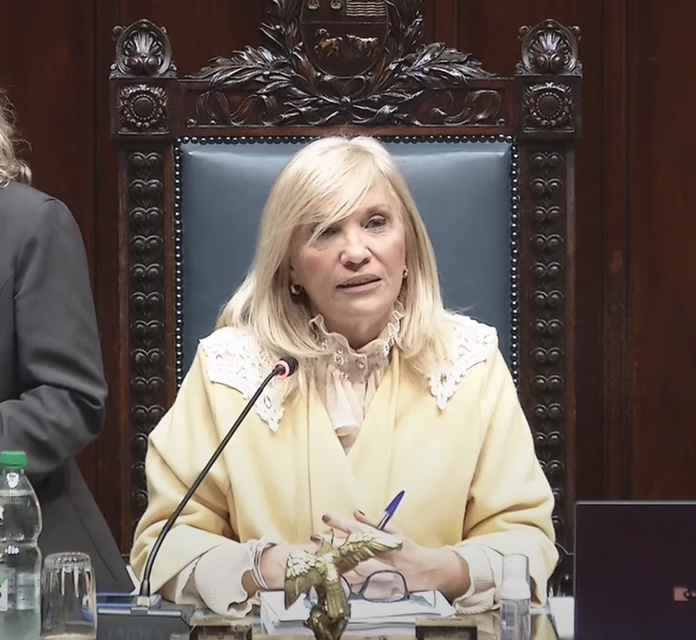 Beatriz Argimón en la sesión del Senado
