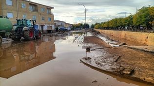 Una imagen de Valencia, bajo el agua.&nbsp;
