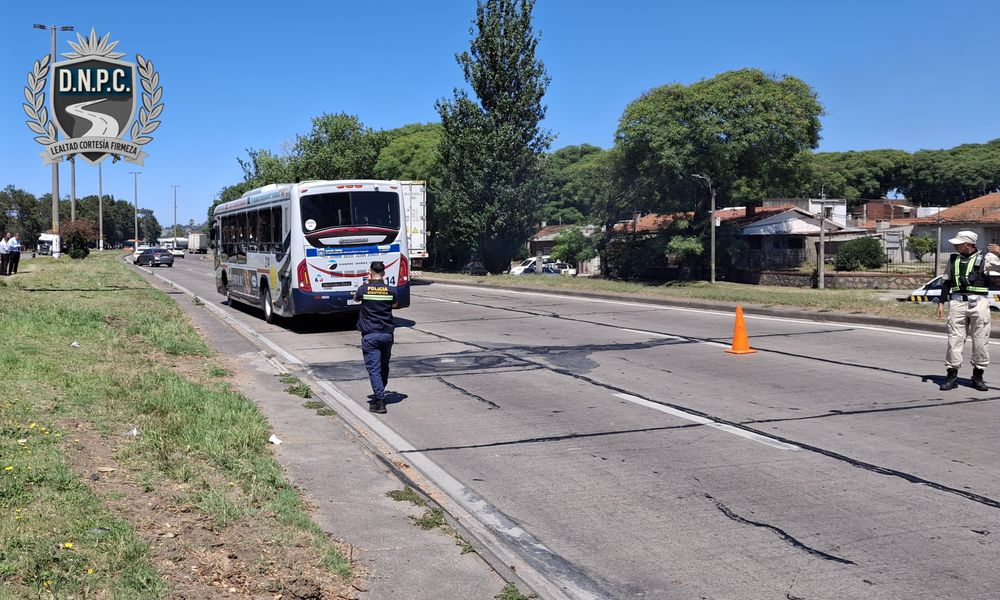 Un hombre murió en los accesos de Montevideo tras ser embestido por un ómnibus&nbsp;
