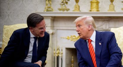 Mark Rutte, secretario general de la OTAN, y Donald Trump, quien se espera que sea el protagonista de la cumbre.