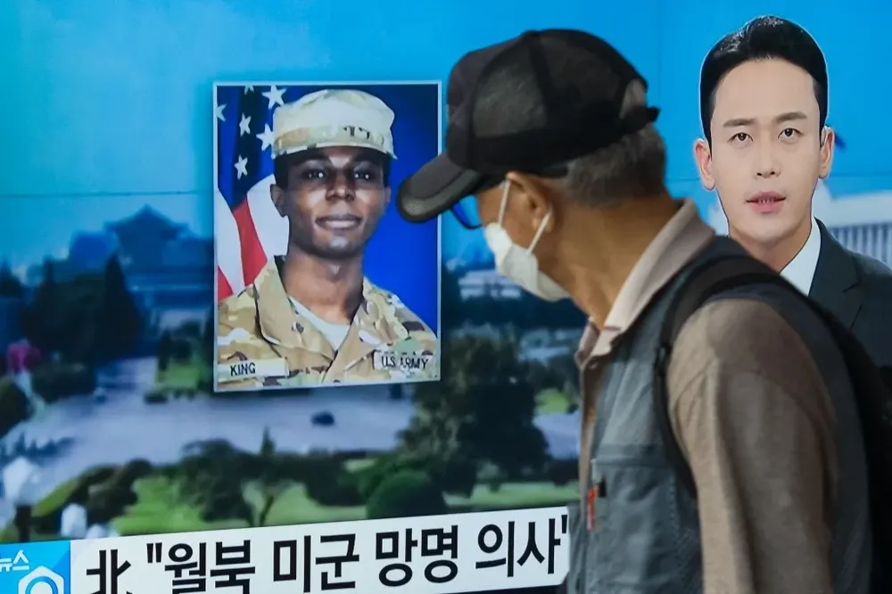 El soldado Travis King entró ilegalmente a Corea del Norte en julio.