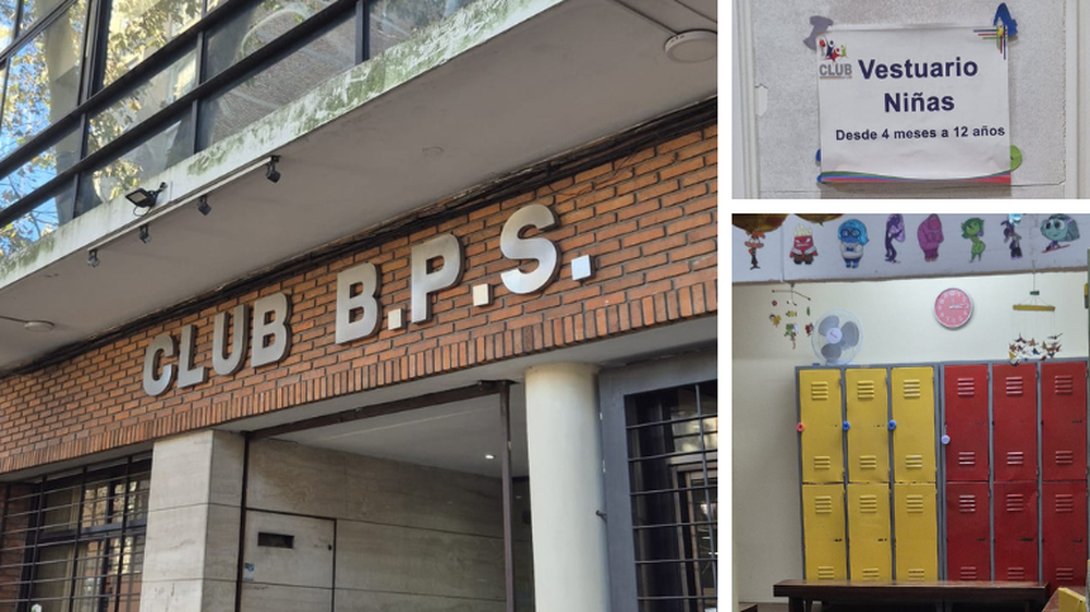 Los vestuarios del club deportivo del BPS