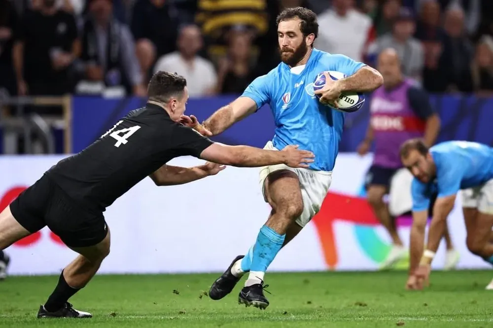 Rodrigo Silva ante los All Blacks