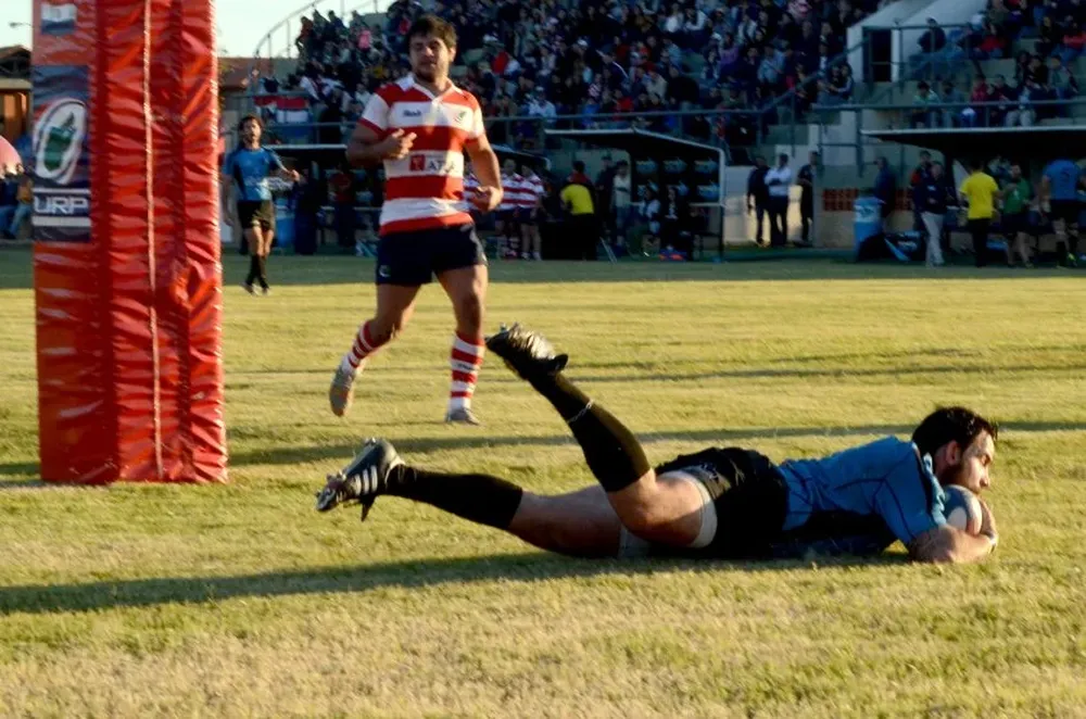 Gonzalo Campomar cuando jugaba al rugby