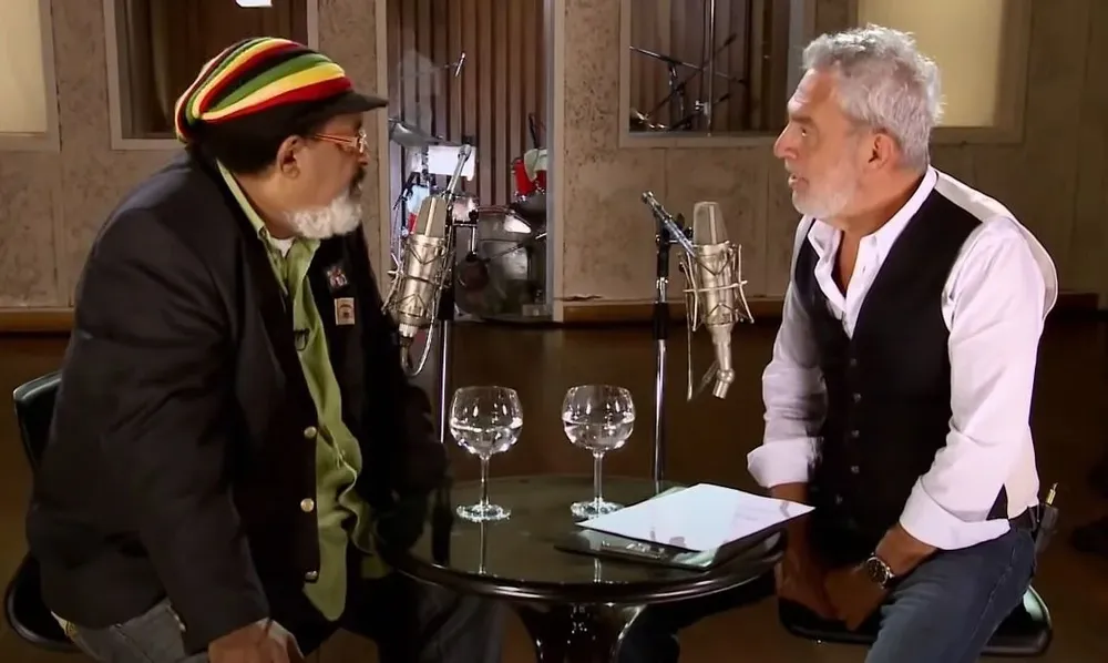 Rada en su pasaje por Encuentro en el Estudio junto al conductor Lalo Mir