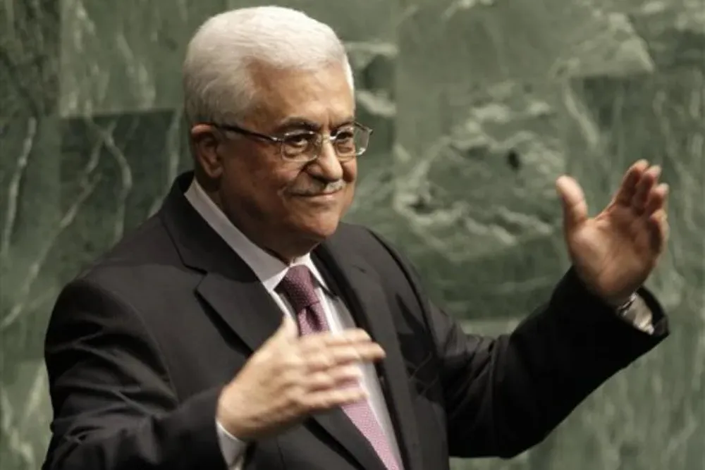 Mahmoud Abbas durante su discurso en la ONU