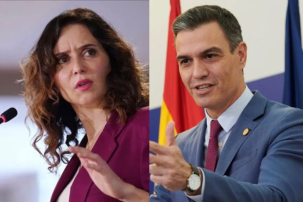 Isabel Díaz Ayuso y Pedro Sánchez