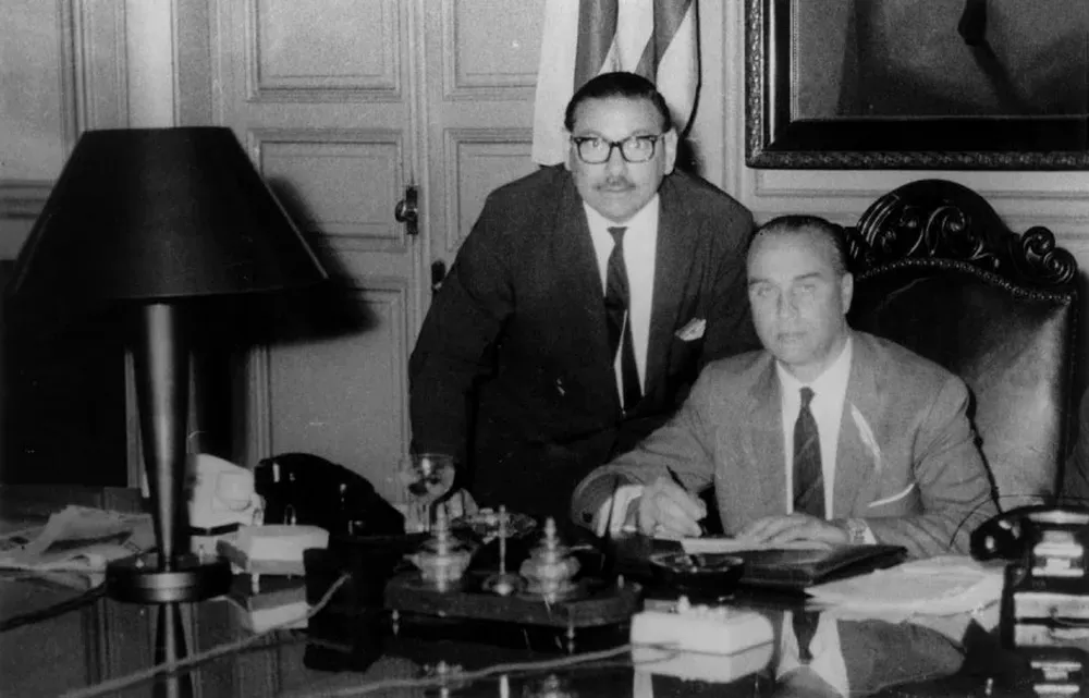 Jorge Pacheco Areco en tiempos de su Presidencia