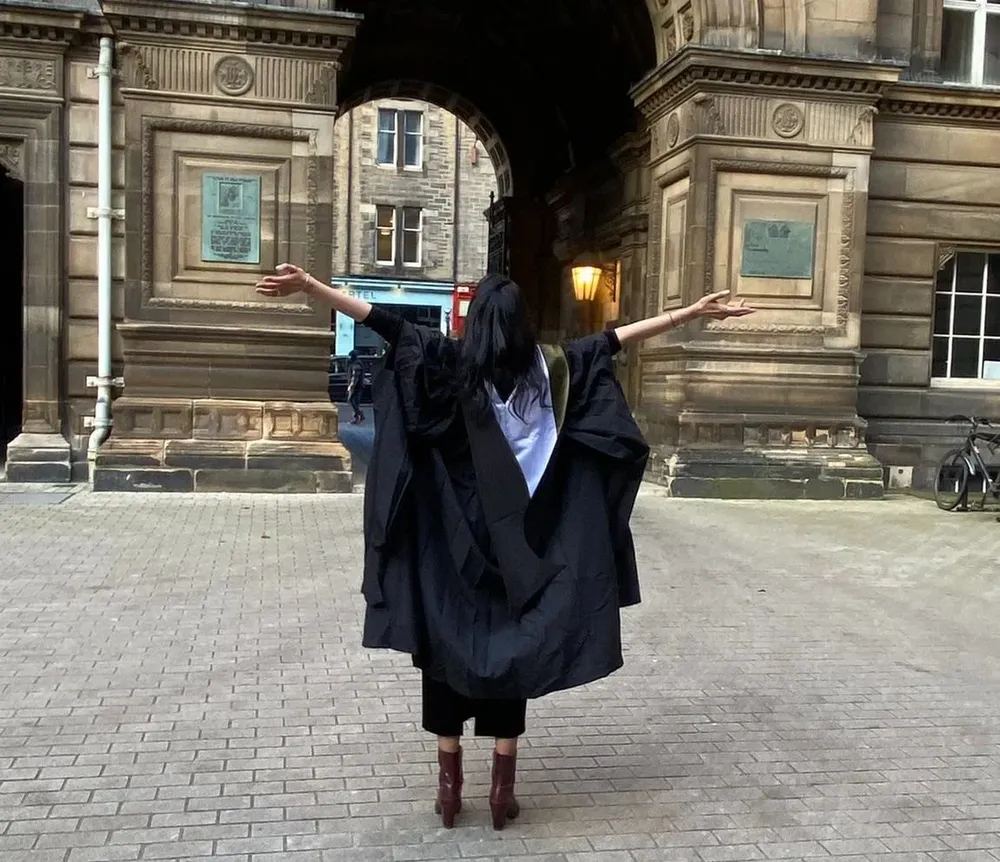 Su hija, María Fernanda Souza, completó una maestría en el exterior