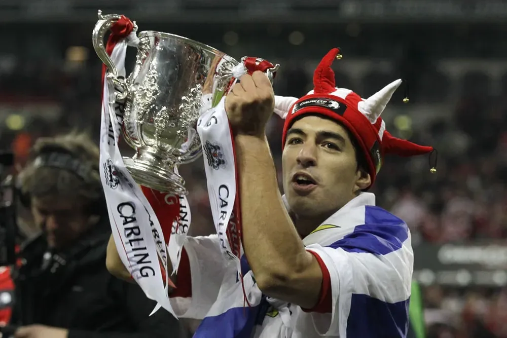 Luis Suárez ganó la Carling Cup