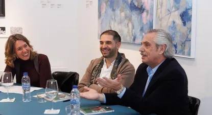 Fontenla dialogó junto a Fernández y la escritora española Violeta Serrano.