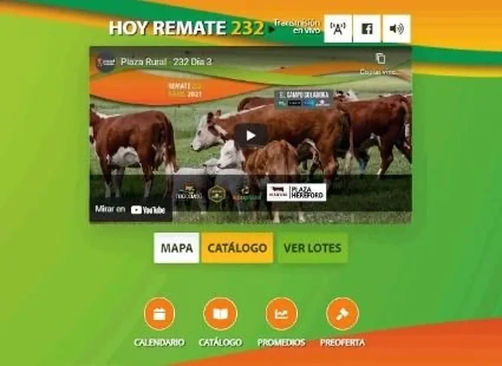 El remate Nº 232 de Plaza Rural se realizó en tres jornadas.