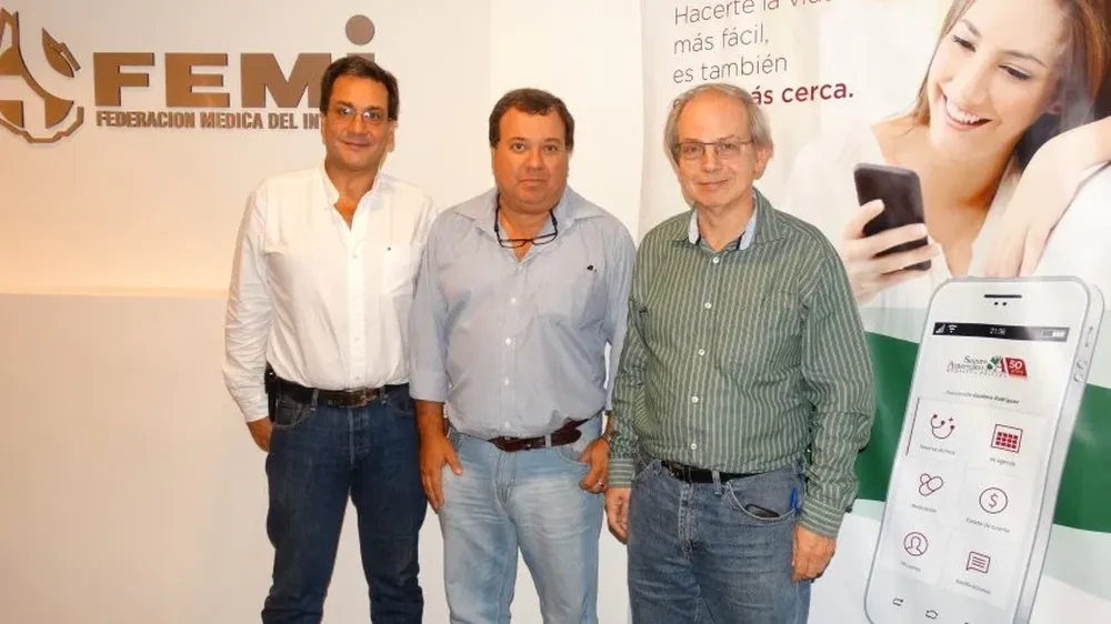 José Pedro Ibargoyen, Alejandro Greco y Nestor Berzarena