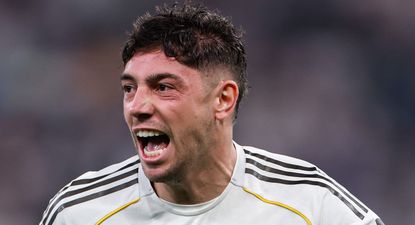 Federico Valverde celebra su golazo para Real Madrid