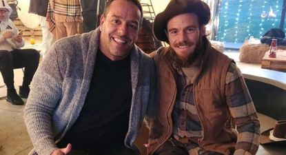 Ignacio Ruglio, presidente de Peñarol y Nahitan Nández, son buenos amigos