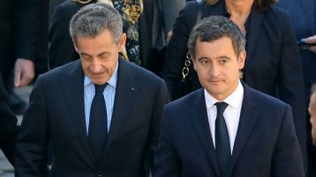 El expresidente francés, Nicolás Sarkozy y el ministro de Justicia Gérald Darmanin. El expresidente francés, Nicolás Sarkozy y el ministro de Justicia Gérald Darmanin.