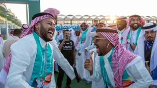 Neymar celebró el Día Nacional de Arabia Saudita vestido como un árabe