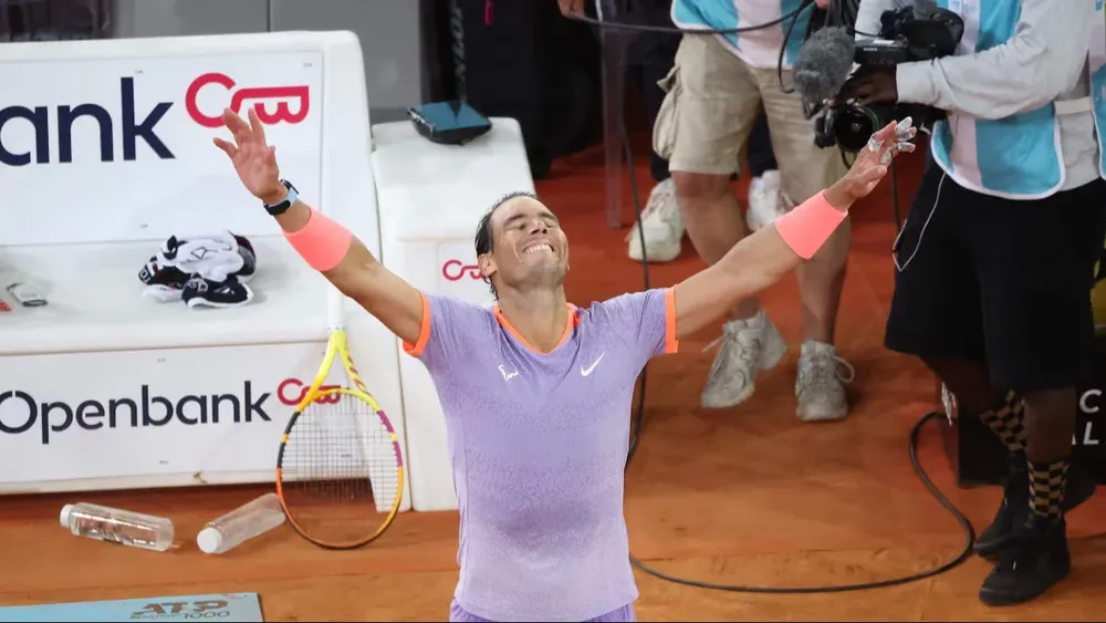 Rafael Nadal va por más después de vencer a De Miñaur.