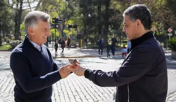 Mauricio Macri junto a su primo